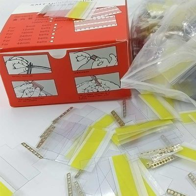 Желтая лента соединения СМТ двойная с медной пряжкой 8мм 12мм 16мм зажима для материального соединения